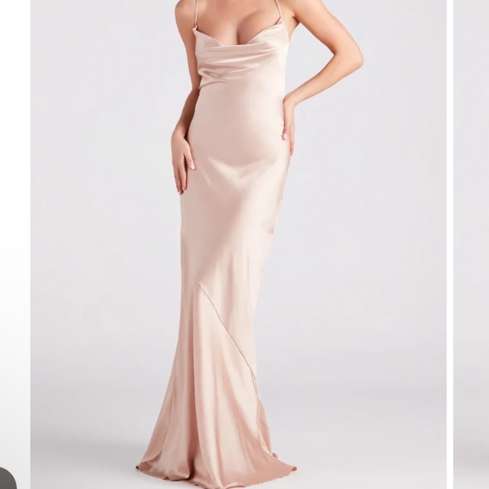 Windsor Vanessa Cowl Neck Corset Formal Dress NWT